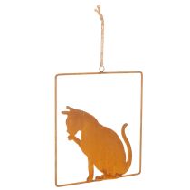 Artikel Edelrost Deko Katze Rostdeko zum Hängen 24,5cm