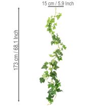 Artikel Künstliche Efeu-Girlande 173cm aus Kunststoff, grün, für Innen- und geschützte Außendekoration