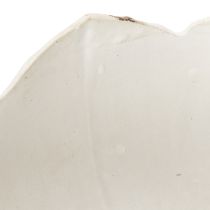 Artikel Osternest Schale 11cm aus Holz und Heu in Eioptik für Frühlings- und Osterdekoration 4er-Set