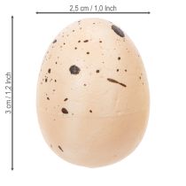 Artikel Natürlich gesprenkelte Ostereier 3cm im 24er-Set für vielseitige Frühlingsdekoration