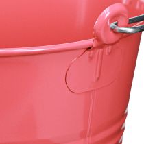 Artikel Eimer Deko Rosa Blumenkübel Metall 26x22,5x23cm 6l dekorativ und wetterfest