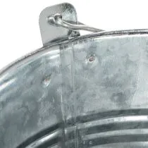 Artikel Eimer Ø14cm H12cm 6St. Zink glänzend