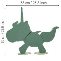 Artikel Steckschaum Einhorn 68cm x 60cm