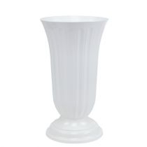 Artikel Einstellvase Lilia weiß Ø23cm, 1St