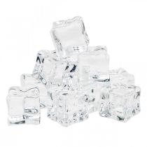Künstliche Eiswürfel Deko Eis Transparent 2cm 30St