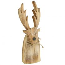 Artikel Elch Holz Natur 32cm x 10cm