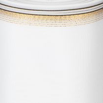 Artikel Elegantes Kranzband Moiré 200mm Weiß mit Perlkante in Gold und Spezialappretur, 25m - Perfekt für Deko & Festlichkeiten