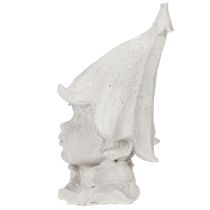Artikel Dekofigur Wichtelkopf aus Polystone in Grau für Garten und Wohnraum 30 cm