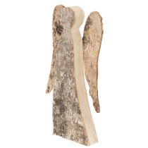 Artikel Holz-Engelfigur mit Birkenrinde 30 cm Natur für Innenbereich