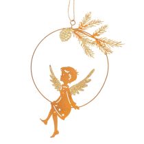 Artikel Engel Deko Ring Metall Rost Weihnachtsdeko 23,5x16,5cm 3 St