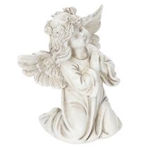Artikel Engelfigur betend sitzend Grau Polyresin 13cm 2 Stück