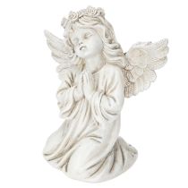 Artikel Engelfigur betend sitzend Grau Polyresin 13cm 2 Stück