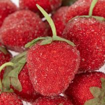 Artikel Kunststoff Deko-Erdbeeren, künstliche Früchte, 4 cm, für Innenbereiche