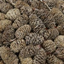 Artikel Hängedeko Erlenzapfen Kugel Weiß gewaschen 20cm mit Jute-Aufhänger