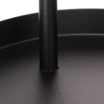 Artikel Metall-Etagere rund 58cm zweistöckig Schwarz für Innenbereich