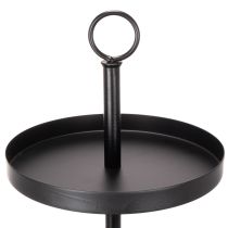 Artikel Etagere dreistöckig Metall Rund Schwarz 61cm