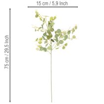 Artikel Künstliche Eukalyptuszweige mit runden Blättern 75 cm 4er-Set