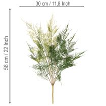 Artikel Künstlicher Farnzweig Kunststoff Grün 56cm Innenbereich