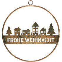 Artikel Fensterdeko Schriftzug Frohe Weihnacht Stadtsilhouette B38cm