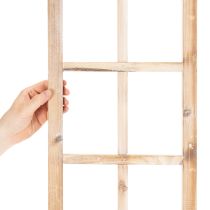 Artikel Fensterrahmen Holz 100cm naturfarben mit Aufhängern für Wandgestaltung