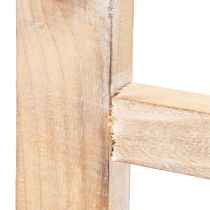 Artikel Fensterrahmen Holz 100cm naturfarben mit Aufhängern für Wandgestaltung
