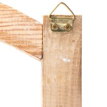Artikel Fensterrahmen Holz 100cm naturfarben mit Aufhängern für Wandgestaltung