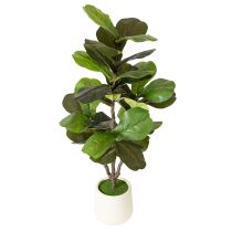 Artikel Künstliche Ficus lyrata 120 cm Kunstpflanze aus Kunststoff und Textil für Innenbereich