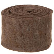 Artikel Hochwertiges Filzband 15cm x 5m aus 100% Wolle in Braun für Deko-Ideen