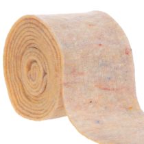 Artikel Wollfilzband, zweifarbig, 15 cm x 5 m, Orange und Mehrfarbig, für Topfdekoration