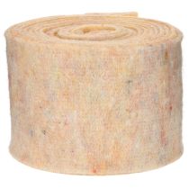 Artikel Wollfilzband, zweifarbig, 15 cm x 5 m, Orange und Mehrfarbig, für Topfdekoration