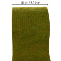 Artikel Wollfilzband als zweifarbiges Topfband, 150 mm x 5 m, rote und andersfarbige Seite