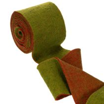 Artikel Wollfilzband als zweifarbiges Topfband, 150 mm x 5 m, rote und andersfarbige Seite