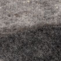 Artikel Wollfilz Topfband, 15 cm x 5 m, zweifarbig Grau/Schwarz