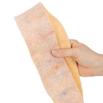 Artikel Wollfilz-Topfband, zweifarbig Orange und Mehrfarbig, 7,5 cm breit, 5 m lang