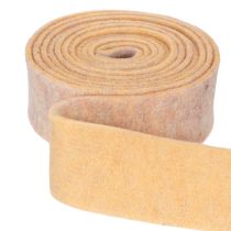 Artikel Wollfilz-Topfband, zweifarbig Orange und Mehrfarbig, 7,5 cm breit, 5 m lang