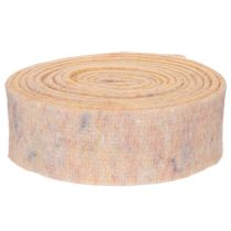 Artikel Wollfilz-Topfband, zweifarbig Orange und Mehrfarbig, 7,5 cm breit, 5 m lang