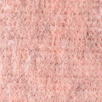 Artikel Filzband zweifarbig aus Wollfilz, Rosa Rot, 7,5 cm breit, 5 m lang