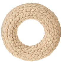 Artikel Filzwolle Deko Kranz Beige Modern Hängedeko Ø30cm