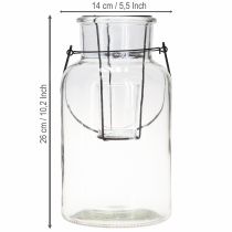 Artikel Flaschen-Deko Windlicht Glas Metall Klar Schwarz Ø13cm - Elegantes Design für stilvolle Beleuchtung