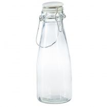 Artikel Flaschen Deko Glasflasche mit Verschluss Ø8cm 24cm