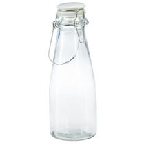 Artikel Flaschen Deko Glasflasche mit Verschluss, Dekoration, Clear Glas 24cm