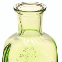 Artikel Flaschenvase Glasvase Grün Motiv, Dekoration 19cm 2St Set