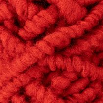 Artikel Flauschige Wollkordel Rot 25m – Schafwolle und Jute für kreative Dekoration