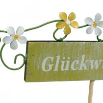 Artikel Floraler Dekostecker für verschiedene Anlässe, Holzschild mit Aufschrift, Blumenstecker 6St