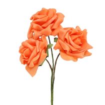 Artikel Foam-Rose Ø7,5cm Orange 18St