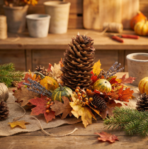 Artikel Fichtenzapfen Naturdeko Groß 10-11cm - Kreative Bastel-Ideen & Vielseitige Dekozapfen 5er-Set