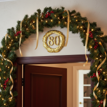 Artikel Jubiläumszahl 80 in Gold Ø40cm