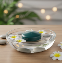 Artikel Wachs Schwimmkerze Rund 8cm Dekorationskerze Innenbereich 8 Stück