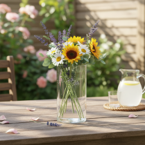 Artikel Glaszylinder Vase 20cm klar aus Glas für Floristik und Dekoration