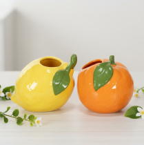 Artikel Zitrusvase aus Keramik, 10 cm, dekorative Vase für Innenbereich, 2er-Set